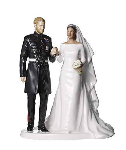 Royal Doulton Königliche Hochzeit Prinz Harry & Ms Meghan Markle, Knochenporzellan, mehrfarbig, 26,5 cm von Royal Doulton