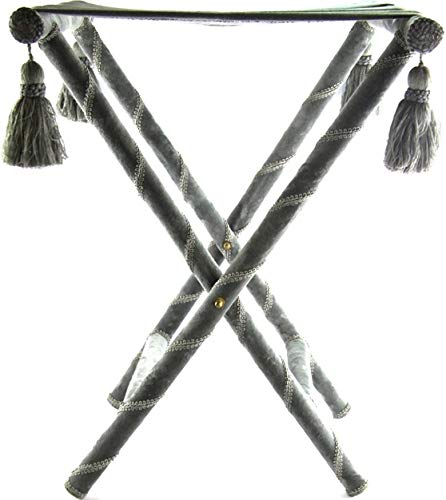 The Royal Family Table PLIANT CAVALLETTO Tablett Samt Grey urgurvv von Royal Family