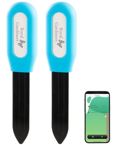 Royal Gardineer 2er-Set smarte Pflanzen-Bodenfeuchtigkeits- & Temperatursensoren, App Royal Gardineer 2er-Set smarte Pflanzen-Bodenfeuchtigkeits- & Temperatursensoren, App von Royal Gardineer