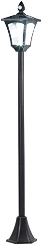 Royal Gardineer Laterne Bewegungsmelder: Solar-LED-Gartenlaterne, PIR-Sensor, Dämmerungssensor, 100 lm, 160 cm (Straßen Laterne LED Solar, Straßenlaternen, Lampe Bewegung) von Royal Gardineer