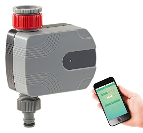 Royal Gardineer Gartenschlauch, Bluetooth: Bewässerungscomputer mit Bluetooth, App-Steuerung über Android und iOS (Smarter Bewässerungscomputer, Wasserhahn per App steuern, Wasserschlauch) von Royal Gardineer