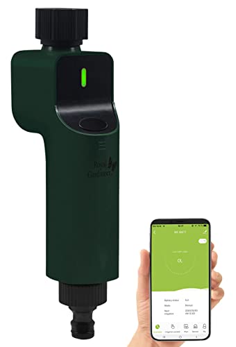 Royal Gardineer ZigBee Bewässerung: Zigbee-Bewässerungscomputer mit Ventil zur App-& Sprach-Steuerung (Gartenbewässerung, Bewässerungsventile, Gartenschlauch) von Royal Gardineer