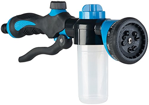 Royal Gardineer Düngerbrause: Gartenbrause mit Tank für Dünger und Putzmittel, 100 ml, 10 Sprühmodi (Gartenspritze, Gießstab mit Dünger, Gartenschlauch) von Royal Gardineer