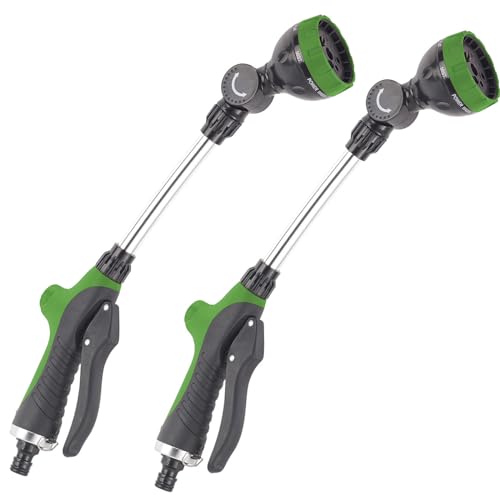 Royal Gardineer Gartenschlauchdüse: 2er-Set Multifunktions-Gießstäbe mit 7 Spritzmustern (Spritzdüse für Gartenschlauch, Brause zur Gartenbewässerung, Multitool) von Royal Gardineer