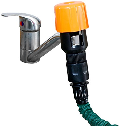 Royal Gardineer Schlauchadapter: Universal-Wasserhahn-Adapter zum Anschluss von Gartenschläuchen (Wasserhahnanschluss, Wasserhahn Schlauch Adapter, Garten Bewässerung) von Royal Gardineer