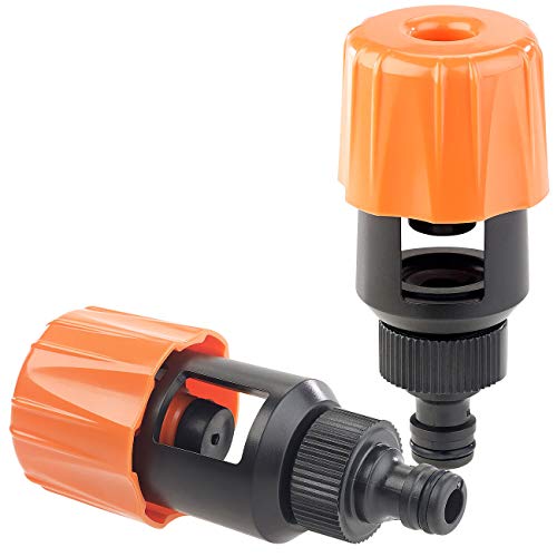 Royal Gardineer Wasserdieb: 2er-Set Universal-Wasserhahn-Adapter zum Anschluss von Gartenschlauch (Schlauchanschluss Wasserhahn, Wasser Adapter, Garten Bewässerung) von Royal Gardineer
