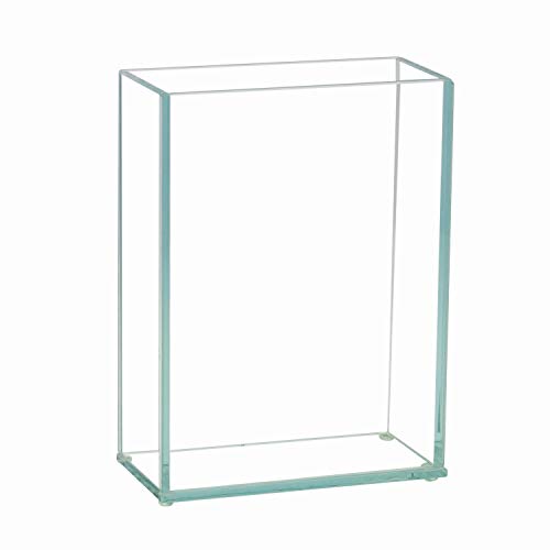 Royal Imports Blumenvase aus Glas, dekorativer Tafelaufsatz für Zuhause oder Hochzeit, flach, rechteckig, Glas, 15,2 x 20,3 cm (B x H), transparent von Royal Imports