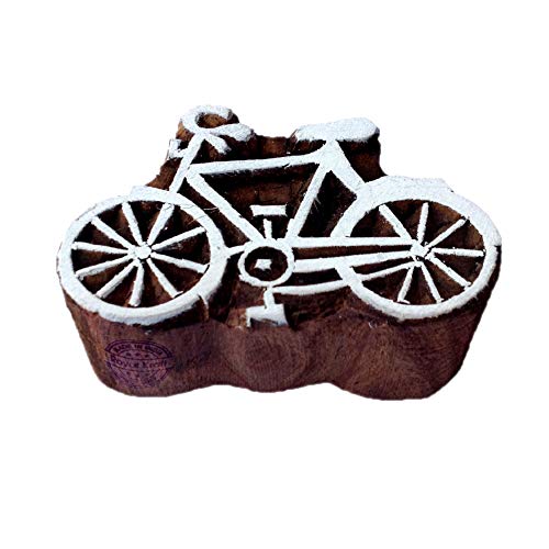 Jaipuri Drucken Blöcke Fahrrad Gestalten Holz Stempel - DIY Henna Stoff Textil Papier Ton Keramik Blocke Druck Stempel von Royal Kraft