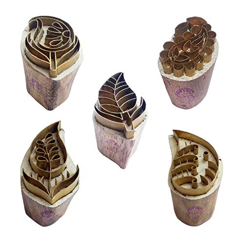 Royal Kraft Paisley Messing Holz Stempel (Set von 5) - DIY Ton, Keramik Blöcke BHtag0030 von Royal Kraft