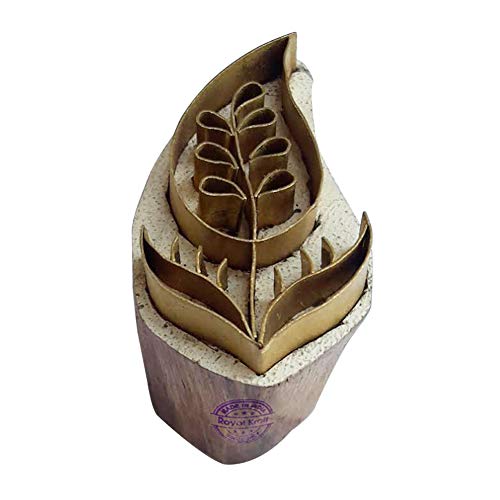 Royal Kraft Paisley Messing Holzstempel für den Blockdruck auf Ton, Keramik, Stoff Btag026 von Royal Kraft