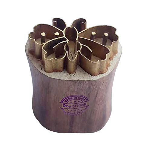 Royal Kraft Schmetterling Messing Holzstempel für den Blockdruck auf Ton, Keramik, Stoff Btag023 von Royal Kraft