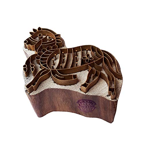 Stilvoll Drucken Stempel Messing Pferd Designs Hölzern Lehm Stempel von Royal Kraft