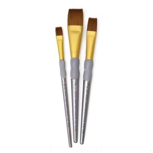 Crafter's Choice Flachpinsel groß 3 Stück von Royal & Langnickel