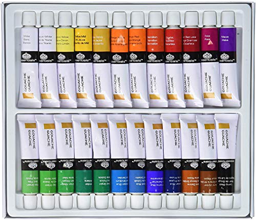 Royal & Langnickel Gouachefarbe, 24 Tuben 12 ml mehrfarbig von Royal & Langnickel