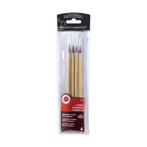 Royal & Langnickel RSET-9149 - Brown Bamboo 4-teiliges Kammpinsel Set von Royal & Langnickel