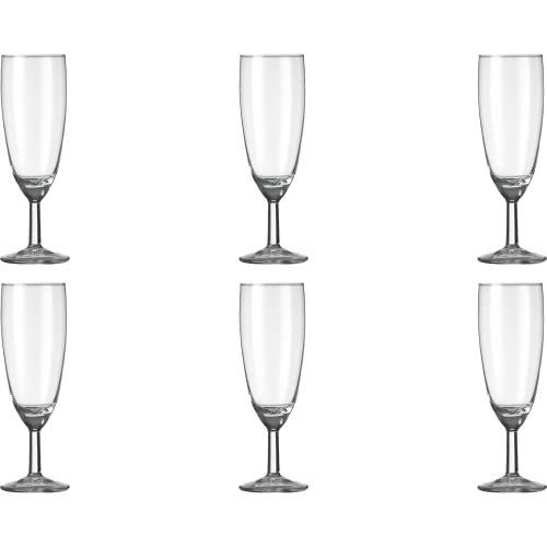 Royal Leerdam 6 x Sektglas, Champagnerglas, Glas, transparent, 15cl von Royal Leerdam