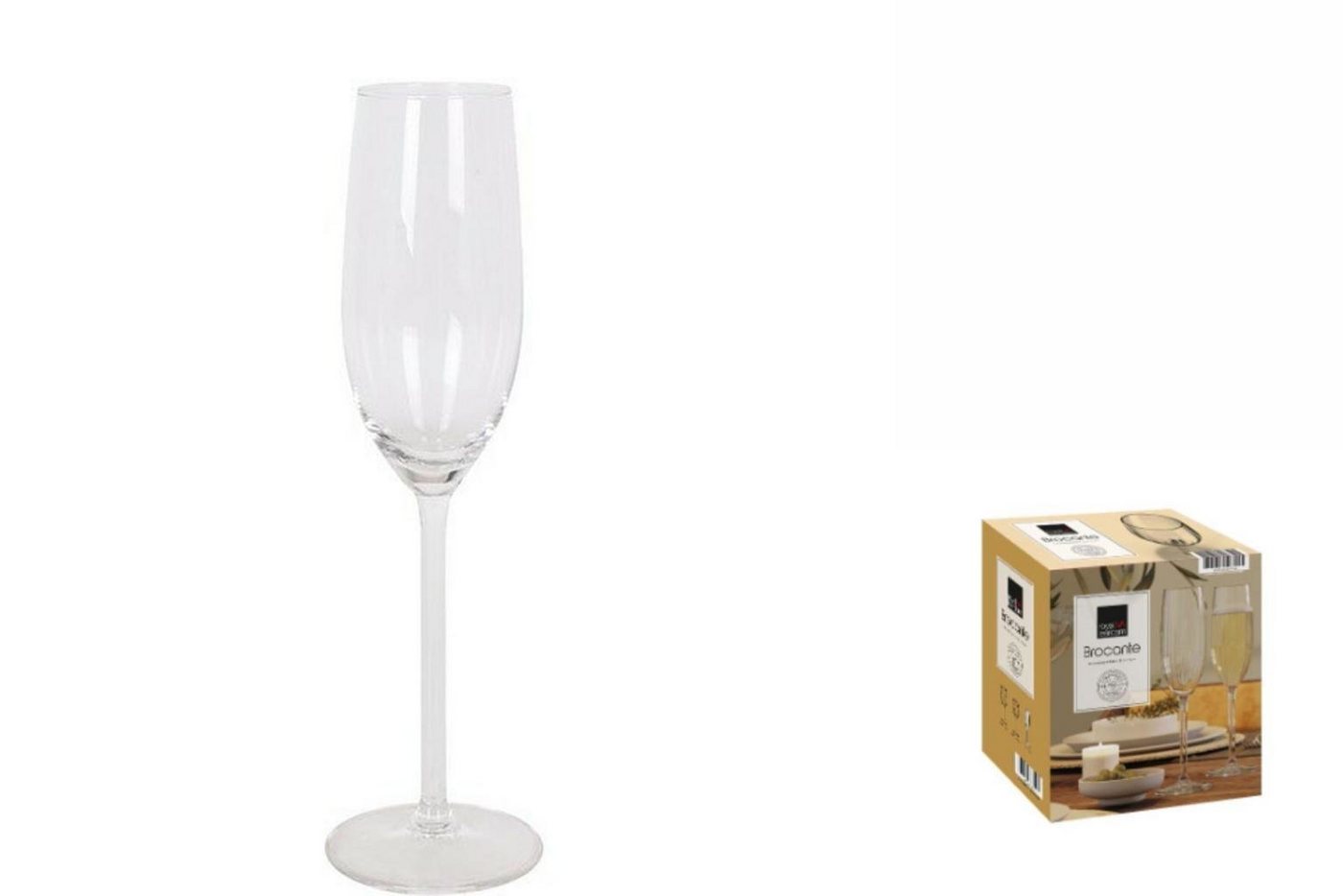 Royal Leerdam Glas Gläsersatz Royal Leerdam Brocante 210 ml champagne 6 Stück, Glas von Royal Leerdam