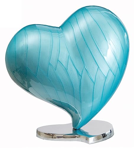 Royal Rapture Urns for Ashes Memorial Funeral Cremation Adult Human Child Love Urns Decorative Heart (Green, 6") RHM02-04 von Royal Rapture