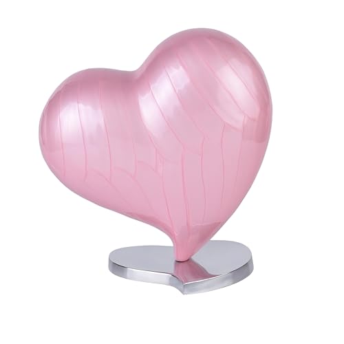 Royal Rapture Urns for Ashes Memorial Funeral Cremation Adult Human Child Love Urns Decorative Heart (Pink, 6") RHM02-05 von Royal Rapture
