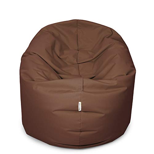 Royal Schneider 2 Varianten in 1 Sitzsack Sitzkissen Bean Bag Gamer Kissen Sessel NEU, Braun - 300-22, 145cm Durchmesser (420 Liter) von Royal Schneider