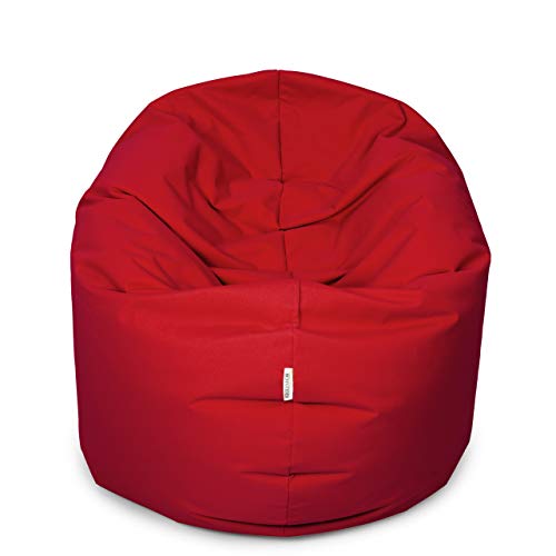 Royal Schneider 2 Varianten in 1 Sitzsack Sitzkissen Bean Bag Gamer Kissen Sessel NEU, Dunkelrot - 300-11, 145cm Durchmesser (420 Liter) von Royal Schneider