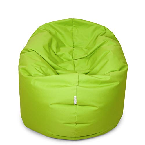 Royal Schneider 2 Varianten in 1 Sitzsack Sitzkissen Bean Bag Gamer Kissen Sessel NEU, Grüner Apfel - 300-19, 100cm Durchmesser (300 Liter) von Royal Schneider