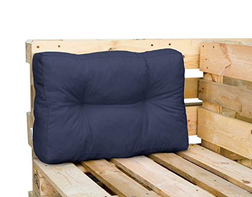 Royal Schneider Rückenkissen Palettenkissen Set Palettensofa Palettenpolster - 1x Rückenkissen (60x40cm), Farbe - Navy von Royal Schneider