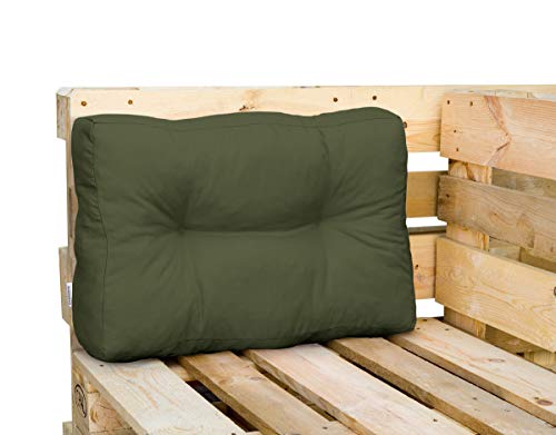 Royal Schneider Palettenkissen Set Palettensofa Palettenpolster 120x80cm 6R LS Sitzkissen Rückenkissen, 1x Rückenkissen (60 x 40 x10 cm), 500-18 Olive von Royal Schneider