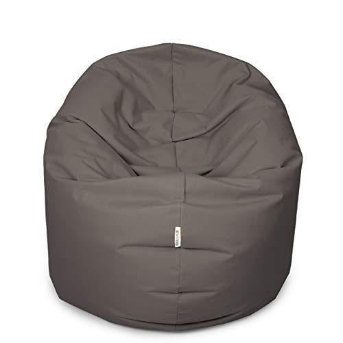 Royal Schneider Sitzsack Sitzkissen Bean Bag Gamer Kissen Sessel NEU Verschiedene Varianten, Dunkelgrau - 300-41, 100cm Durchmesser (300 Liter) von Royal Schneider