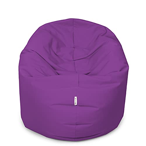 Royal Schneider Sitzsack Sitzkissen Bean Bag Gamer Kissen Sessel NEU Verschiedene Varianten, Dunkles Lila - 300-29, 100cm Durchmesser (300 Liter) von Royal Schneider