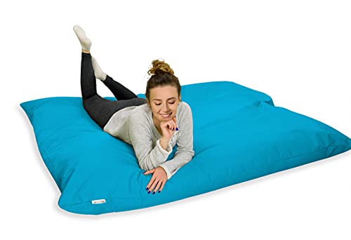 Royal Schneider Sitzsack Sitzkissen Bean Bag Gamer Kissen Sessel NEU Verschiedene Varianten, Dunkles Türkis - 300-25, Eckig 100x150cm von Royal Schneider