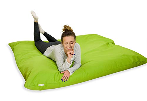 Royal Schneider Sitzsack Sitzkissen Bean Bag Gamer Kissen Sessel NEU Verschiedene Varianten, Grüner Apfel - 300-19, Eckig 100x70cm von Royal Schneider