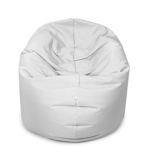 Royal Schneider Sitzsack Sitzkissen Bean Bag Gamer Kissen Sessel NEU Verschiedene Varianten, Hellgrau - 300-03, 125cm Durchmesser (360 Liter) von Royal Schneider