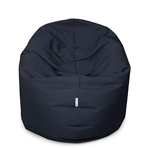 Royal Schneider Sitzsack Sitzkissen Bean Bag Gamer Kissen Sessel NEU Verschiedene Varianten, Navy - 300-04, 100cm Durchmesser (300 Liter) von Royal Schneider