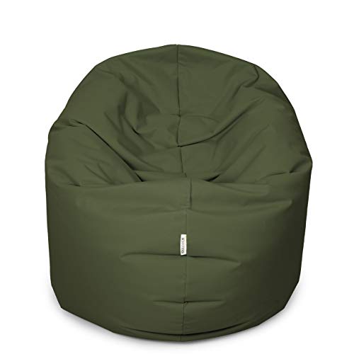 Royal Schneider Sitzsack Sitzkissen Bean Bag Gamer Kissen Sessel NEU Verschiedene Varianten, Olive - 300-18, 100cm Durchmesser (300 Liter) von Royal Schneider