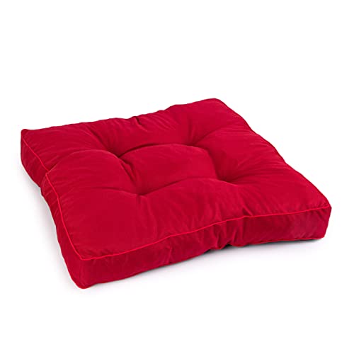 Royal Schneider Sitzkissen Kissen Polster Auflage Rückenkissen Loungekissen Lounge Bodenkissen Anti-Rutsch-Unterseite, Dunkelrot - 5511, 40x40 cm - Sitzkissen von Royal Schneider