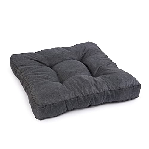 Royal Schneider Sitzkissen Kissen Polster Auflage Rückenkissen Loungekissen Lounge Bodenkissen Anti-Rutsch-Unterseite, Graphit - 5502, 40x40 cm - Sitzkissen von Royal Schneider