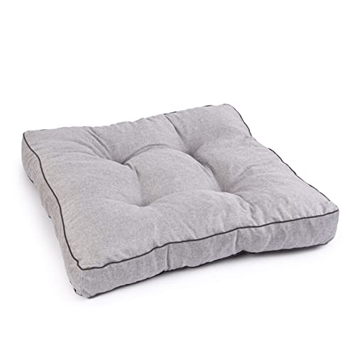 Royal Schneider Sitzkissen Kissen Polster Auflage Rückenkissen Loungekissen Lounge Bodenkissen Anti-Rutsch-Unterseite, Hellgrau - 5503, 40x40 cm - Sitzkissen von Royal Schneider