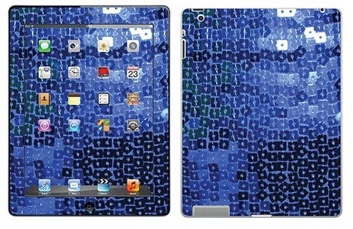 Royal Wandtattoo RS. 45307 selbstklebend für iPad 3, Motiv Blaue Glitzer von Royal Sticker