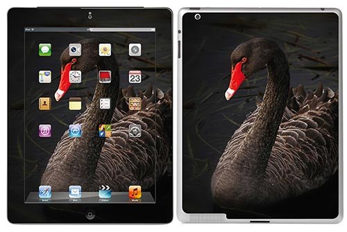 Royal Wandtattoo RS. 45464 selbstklebend für iPad 2, Motiv Schwan schwarz von Royal Sticker