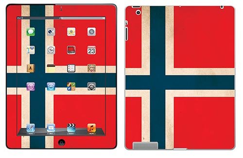 Royal Wandtattoo RS. 70980 selbstklebend für iPad 4, Design Flagge Norwegen von Royal Sticker