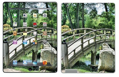 Royal Wandtattoo RS. 78264 selbstklebend für iPad 3, Motiv Brücke Japanischer Garten von Royal Sticker