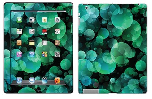 Royal Wandtattoo RS. 78269 selbstklebend für iPad 3, Motiv Kreise grün von Royal Sticker