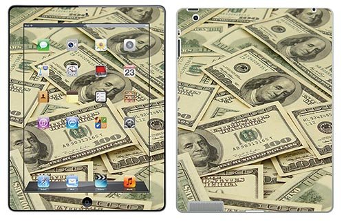 Royal Wandtattoo RS. 79105 Nouveau Cottone selbstklebend für iPad 3, Motiv Dollar von Royal Sticker