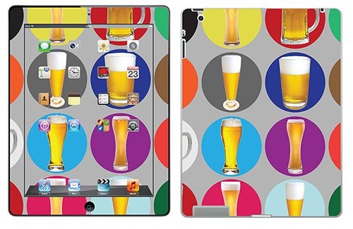 Royal Wandtattoo RS. 80003 selbstklebend für iPad 4, Design Beer Glasses von Royal Sticker