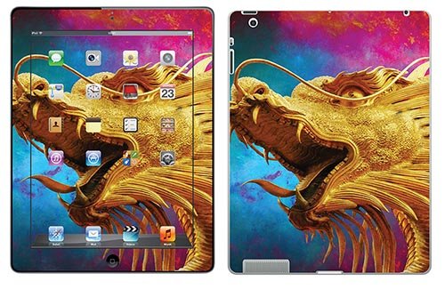 Royal Wandtattoo RS. Halsschutz selbstklebend für iPad 3, Motiv Dragon von Royal Sticker