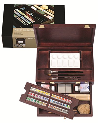 Talens REMBRANDT Aquarellfarbe Malkasten Master mit 42 Näpfchen von Rembrandt