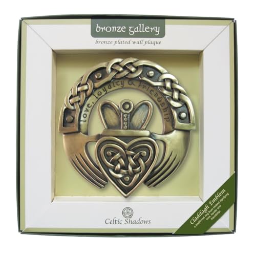 Bronze-beschichtetes Wandschild mit Claddagh-Design von Royal Tara