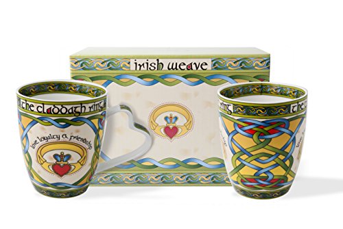Irish Claddagh Mug Set of Two with Irish Gift Box by Royal Tara von Royal Tara