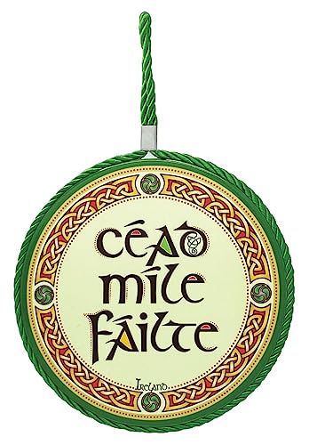Royal Tara Irish Cead Mile Failte Keramik-Topfständer Seil hängende Dekoration keltischer Knoten Design Einweihungsgeschenk Royal Tara Irish Cead Mile Failte Keramik-Topfständer Seil hängende Dekoration keltischer Knoten Design Einweihungsgeschenk von Royal Tara